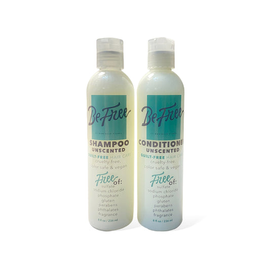 Be Free Unscented 8oz Shampoo and Conditioner Combo
